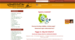 Desktop Screenshot of ajandektoll.hu